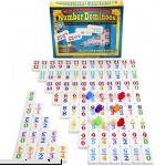 Dominoes Professional Mexican Train Double 12 Set with Color-Coded Numbers  B0089ET82U